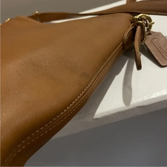 Vintage Coach Equestrian Crossbody Bag 9806 Brown Leather USA Made - Picture 8 of 13